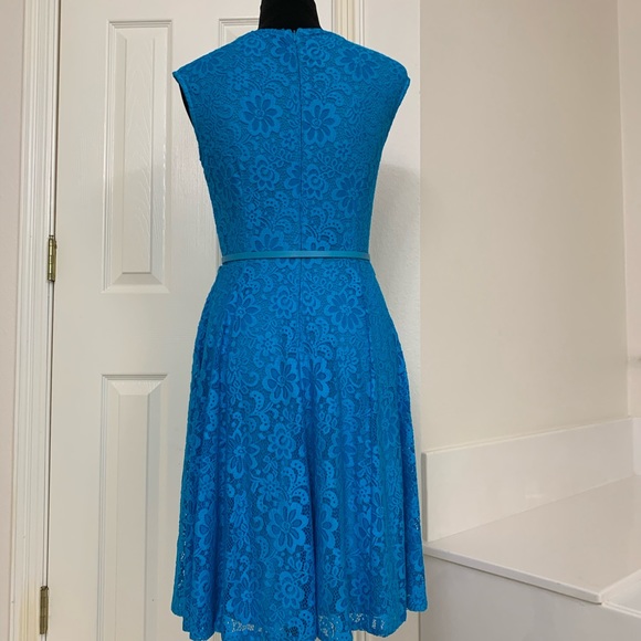 Maggy London Blue Lace Dress - Picture 4 of 12